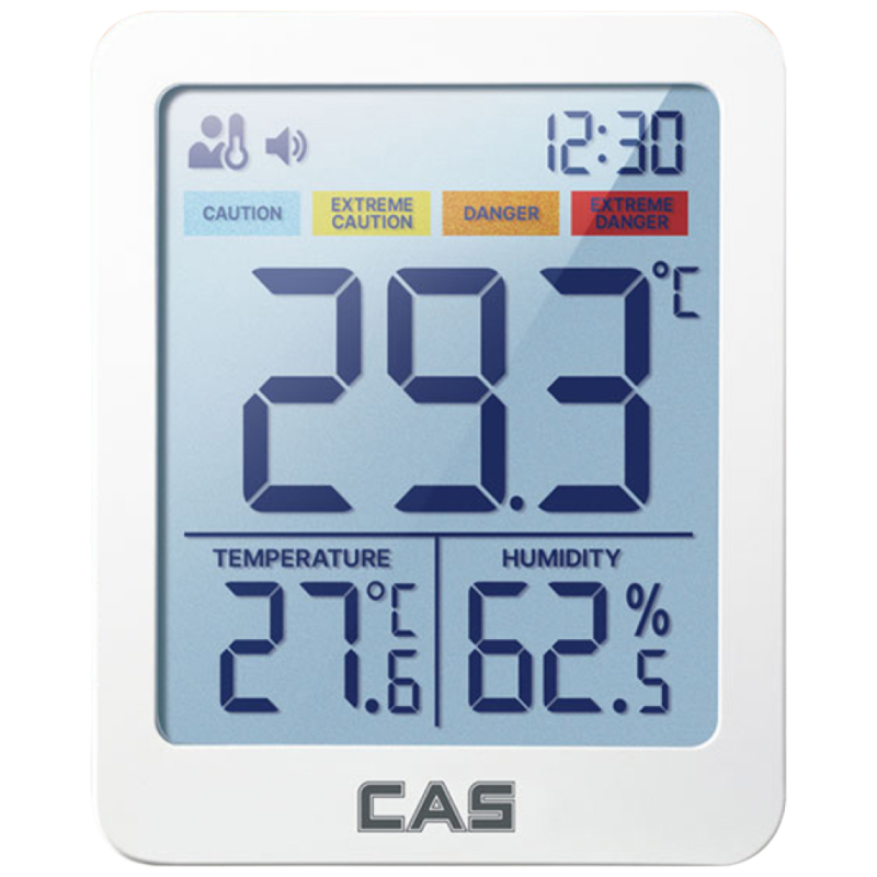 카스 체감온도계 온도 습도 체감 측정기 디지털 벽걸이 자석 알람 T701, 화이트, 1개 35,000원