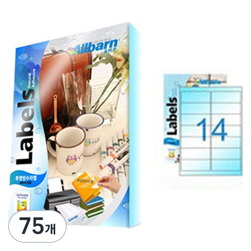 올바른라벨 투명방수라벨 레이저용 2X7 34,600원