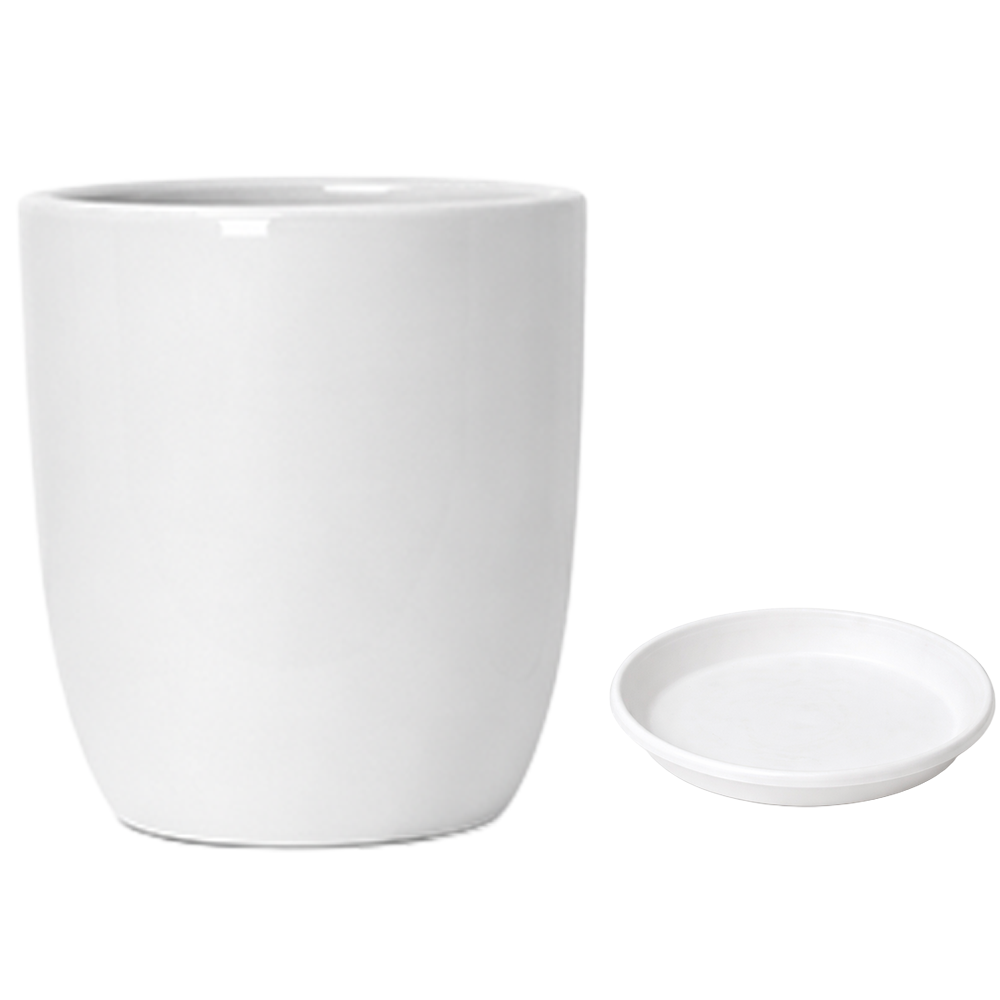 모던레시피 원형 도자기 화분 / 대형 실내 거실 인테리어 029, 1개, 퓨어 화이트 31,900원