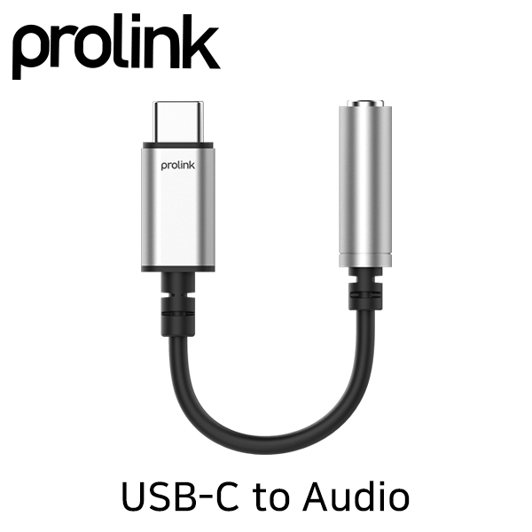 PROLINK Type-C to 오디오(HiFi DAC) 컨버터/PF108/C타입/OFC 무산소 동선/3.5mm 스테레오/4극 이어폰 완벽 호환/노이즈 없는 선명한 음질/고급 알루 13,500원