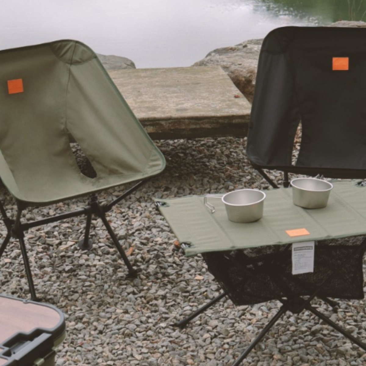 문캠핑 초경량 백패킹 체어 캠핑의자, 1개, 카키 31,500원