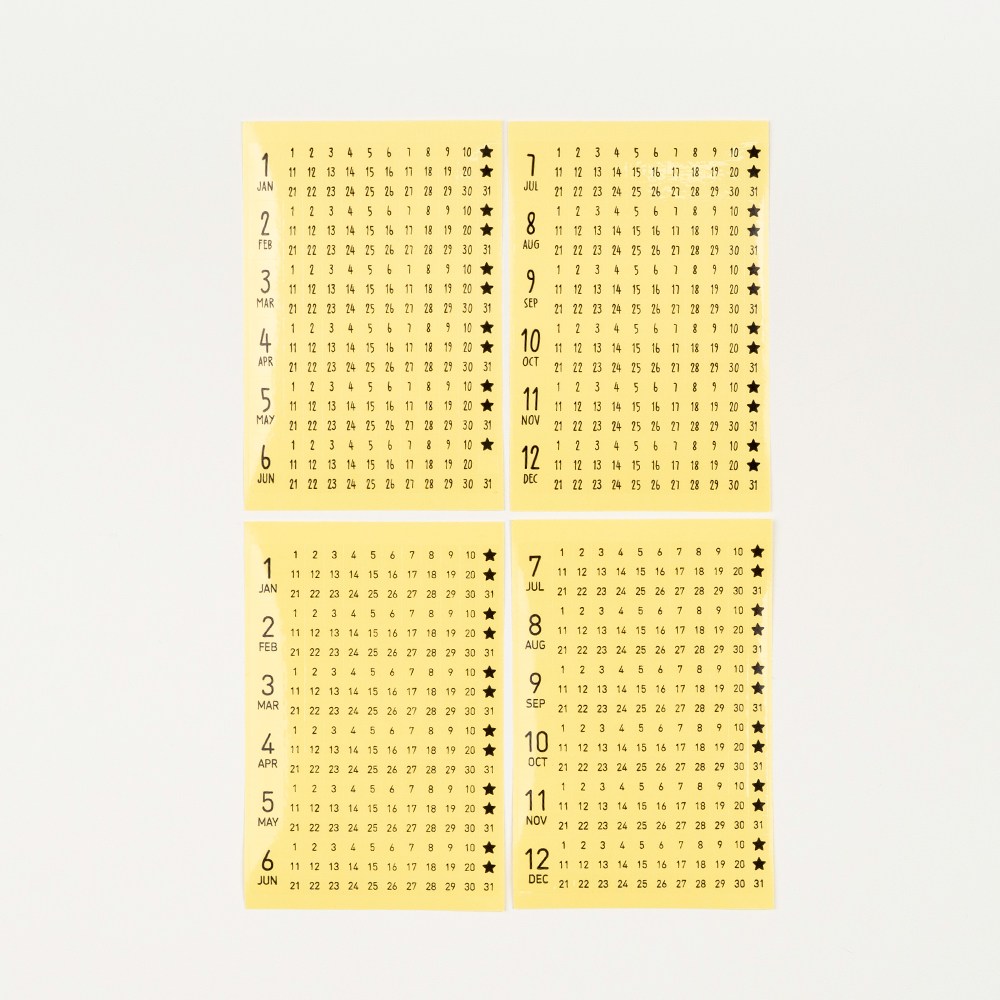 데이스테이션 만년 캘린더 숫자 손글씨 스티커, 1개, 손글씨체 4,800원