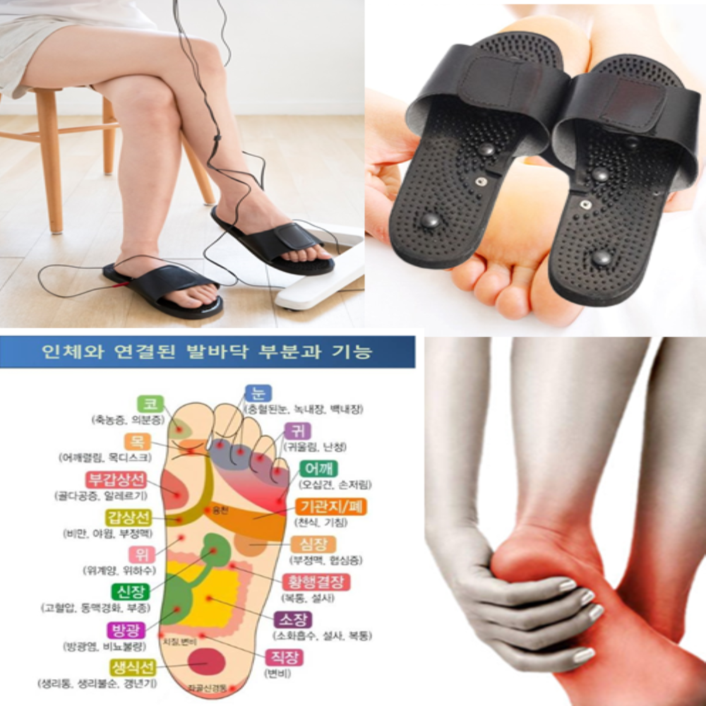 [HCF호환용패드]  지압  EMS 저주파 발마시지 슬리퍼,  호환기종 - 휴비딕 / 닥터엘 / 바디온 / 유닉스 / 신한 저주파 마사지기 9,900원