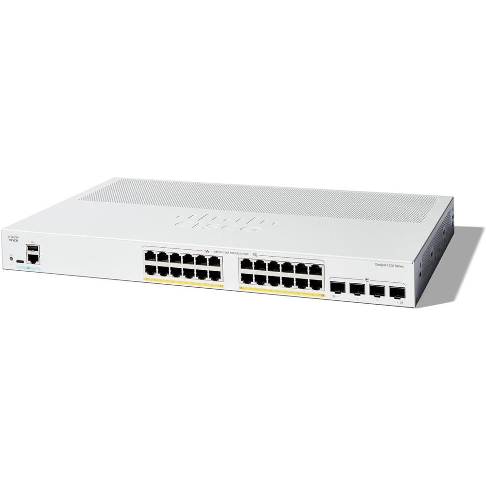 CISCO Catalyst 1300 24port PoE 4x1G SFP C1300-24P-4G 24포트 스위칭허브 PoE CBS350-24P-4G후속, C1300-24P-4G, 1개 2,450,000원
