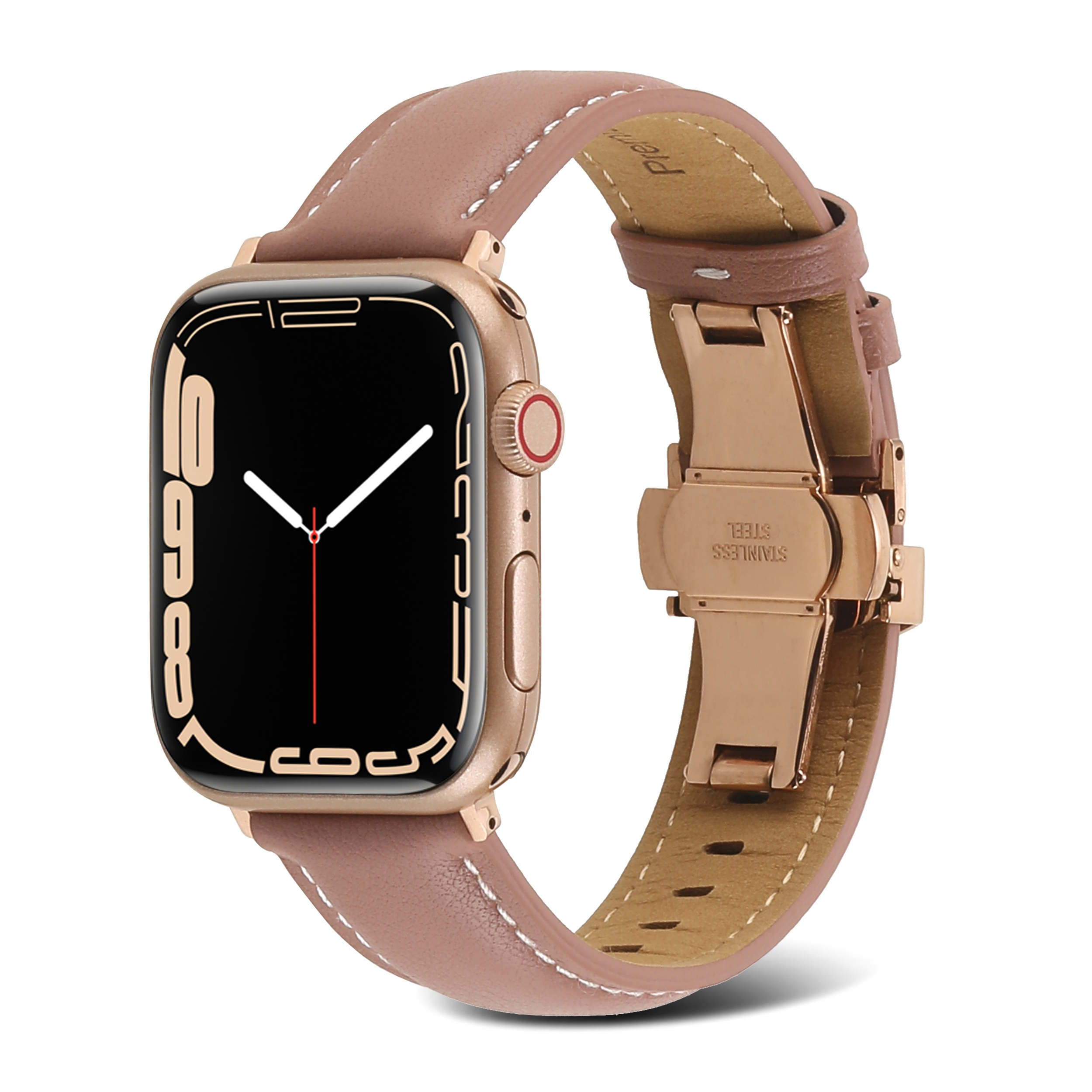 하마테 나비버클 스티치 가죽 스마트워치 스트랩 42 / 44 / 45mm 10,600원