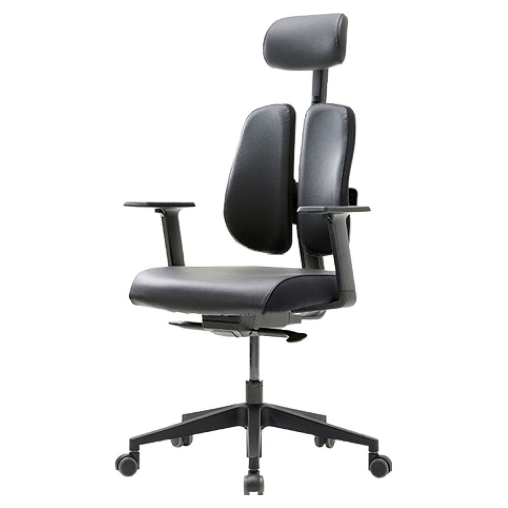 듀오백 골드 사무용 학생용 공부의자 인조가죽 D2500G-ASL, 블랙 258,300원