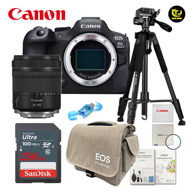 캐논 정품 EOS R6 Mark II + 24-105 4-7.1 IS STM KIT /정품박스 미개봉/ EOS 삼각대 패키지  8종세트 / 256GB / TJ 3,250,000원