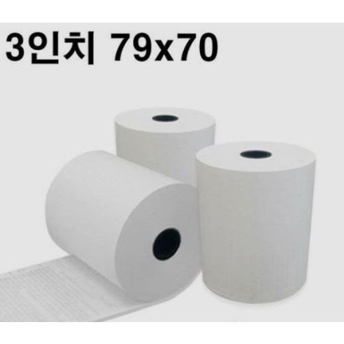 79x70감열영수증,포스용지,포스감열지,POS영수증용지,POS감열지,키오스크용지,카드단말기용지,할부약관용지,카드단말기롤용지,영수증프린트기용지,79x70사이즈50롤1BOX, 1세트 55,000원