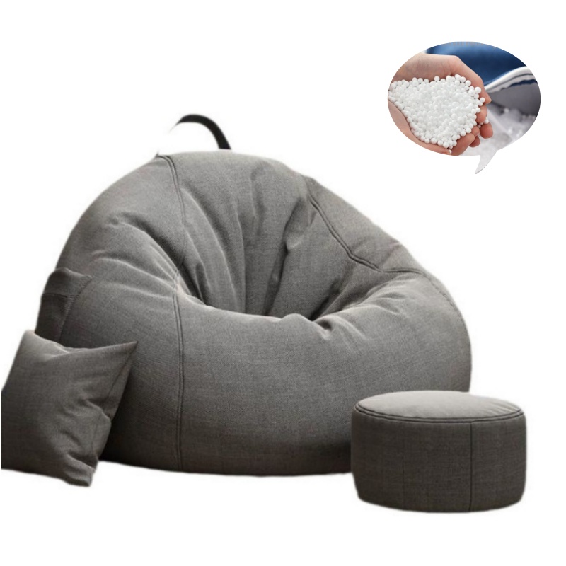 편안한 1인용 패브릭 빈백소파+걸상/쿠션세트 BY-E-06, 다크그레이1 73,200원