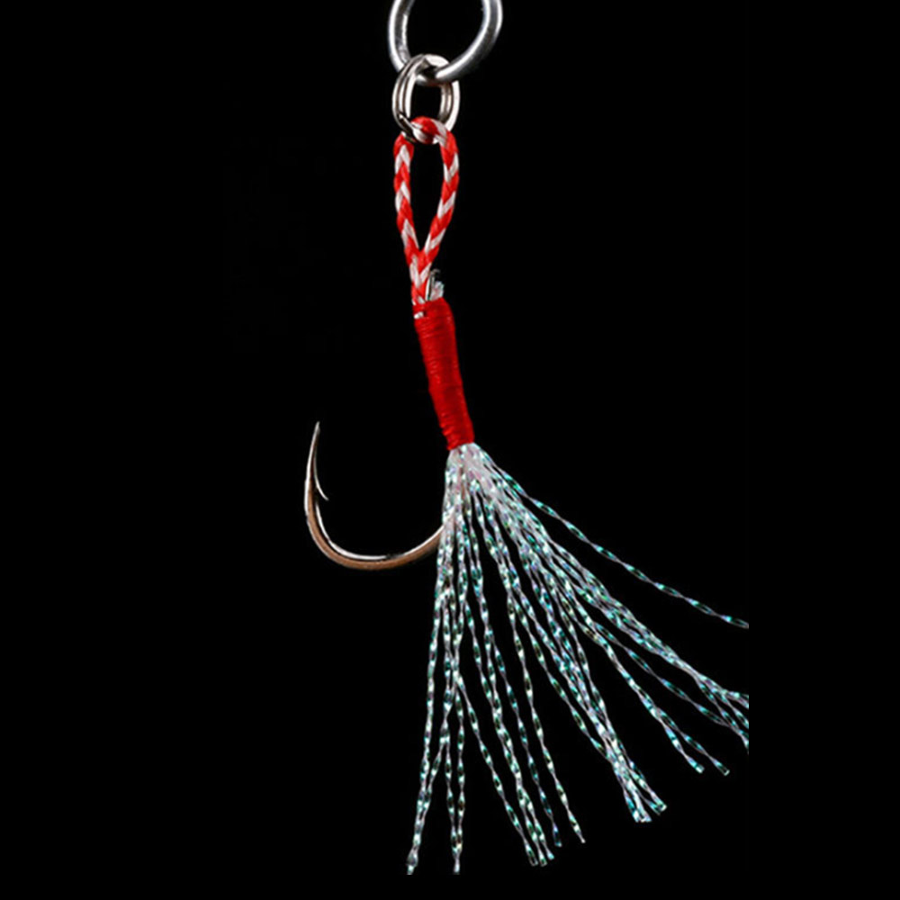 [선경] 틴셀 어시스트훅 싱글타입 메탈지그훅 지깅바늘 190원