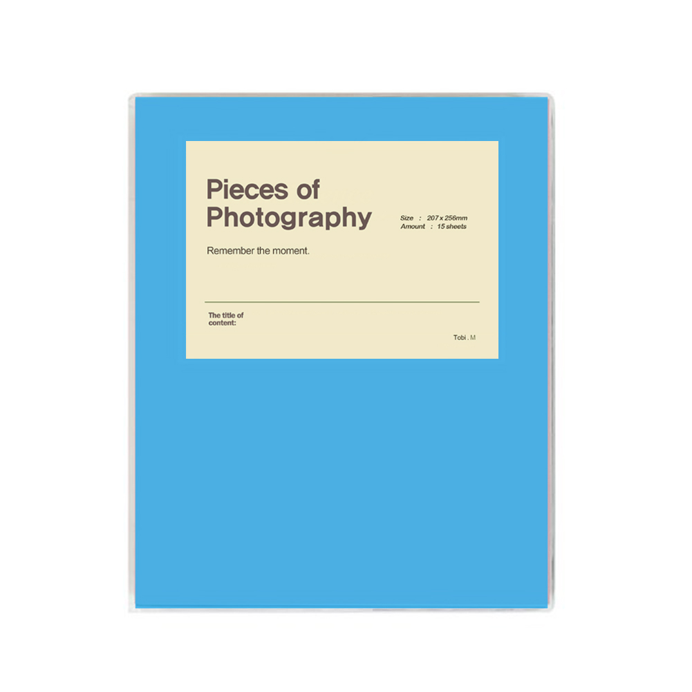 문구백서 비비드 접착식 포토앨범, 블루(흑색내지), 25매 13,900원