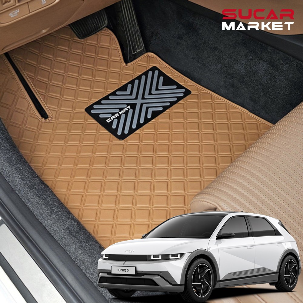 카구 더뉴 아이오닉5 2025 스퀘어 발매트 SUV 운전석+조수석+뒷자석 트렁크 차량용품 128,000원