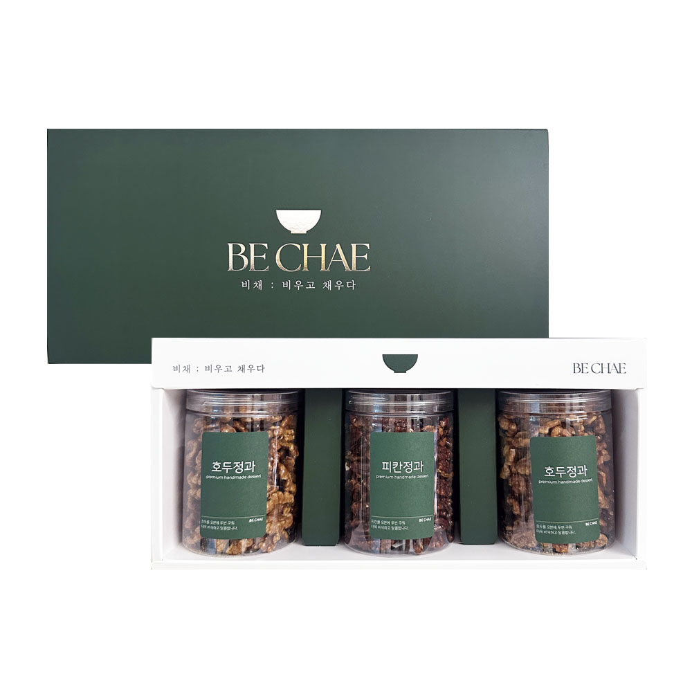 2026년 설 선물세트 비채 정과 선물 세트 2호 (호두정과150gX2+피칸정과180gX1개) 오븐에 구운 정성가득 피칸 53,900원