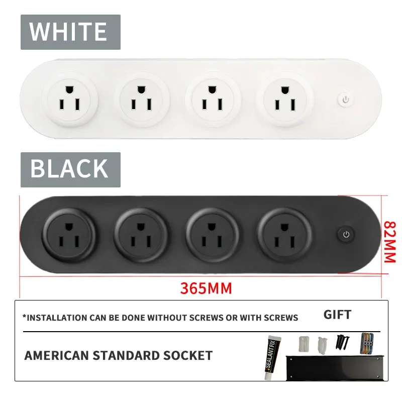 스위치 전원 콘센트가있는 벽걸이 형 데스크탑 소켓 주방 EU 미국 표준 USB C 포트 4000W 31,500원