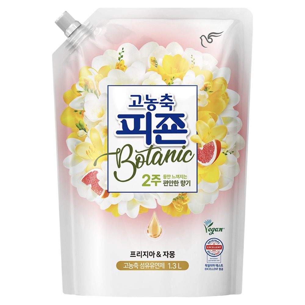 피죤 고농축 보타닉 섬유유연제 프리지아 앤 자몽, 1.3L, 1개 6,900원