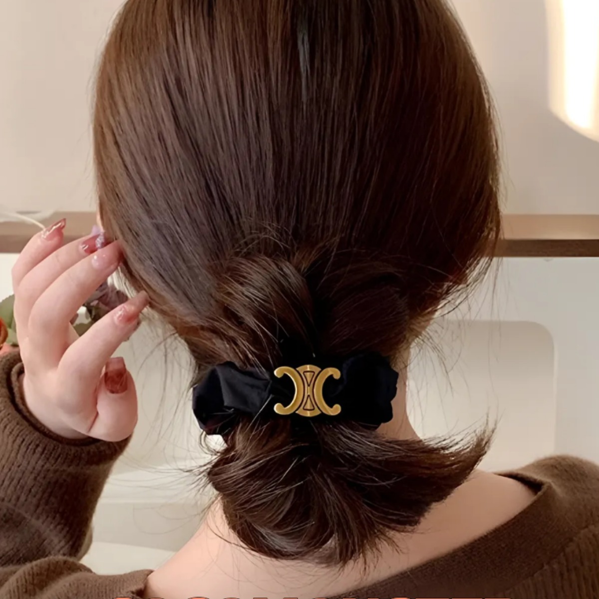 COCOMONSTER 프리미엄 고급 곱창 헤어끈 반묶음 머리끈 15,000원