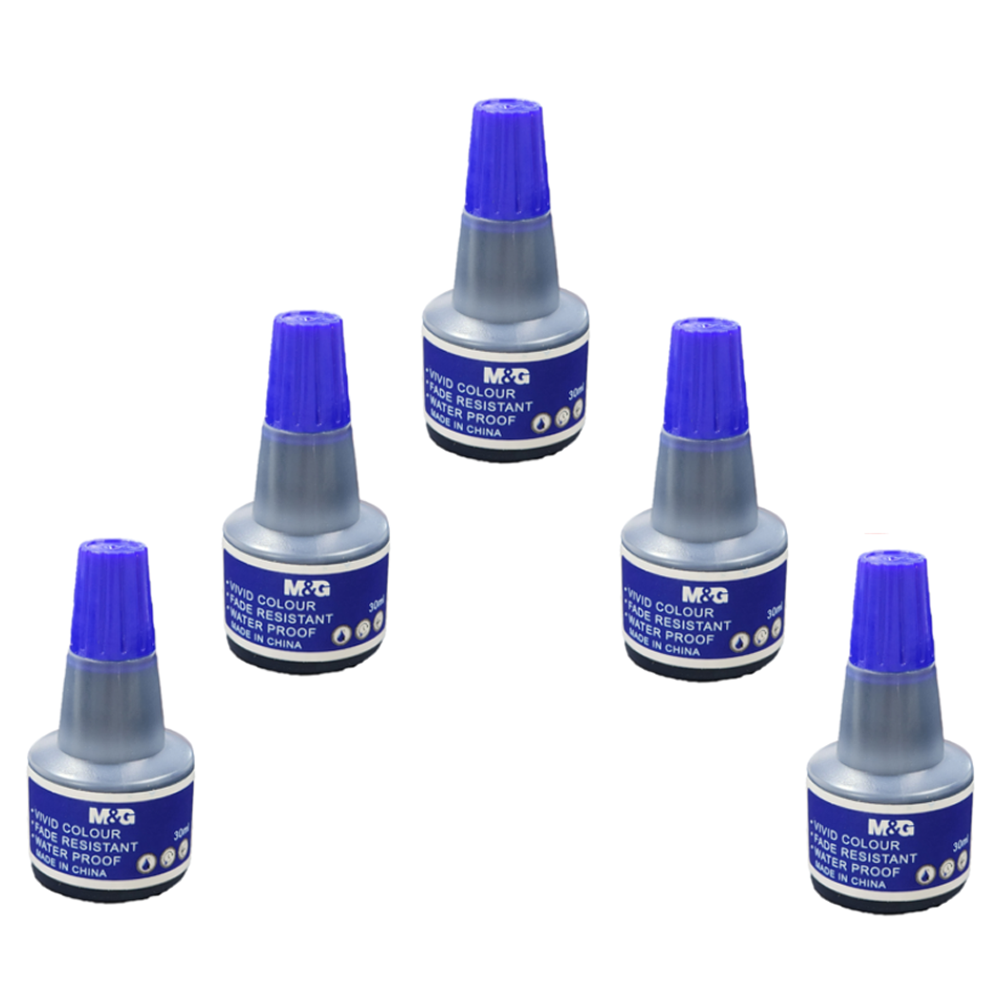 엠앤지 스탬프 패드 잉크, 18 파란색, 5개 8,300원