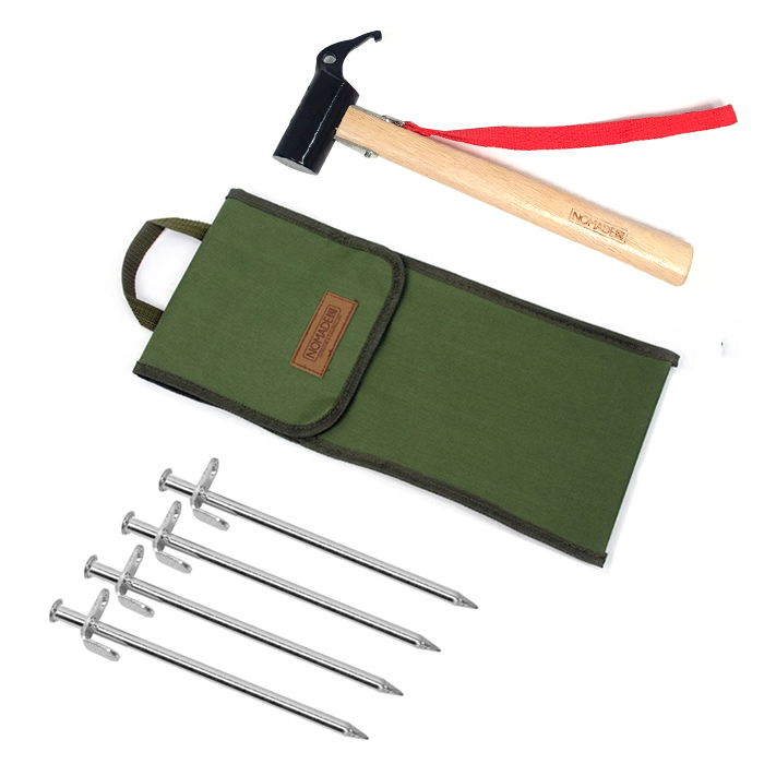 노마드 팩망치 + 크롬 단조팩 20cm 4p + 팩해머 케이스 11,180원