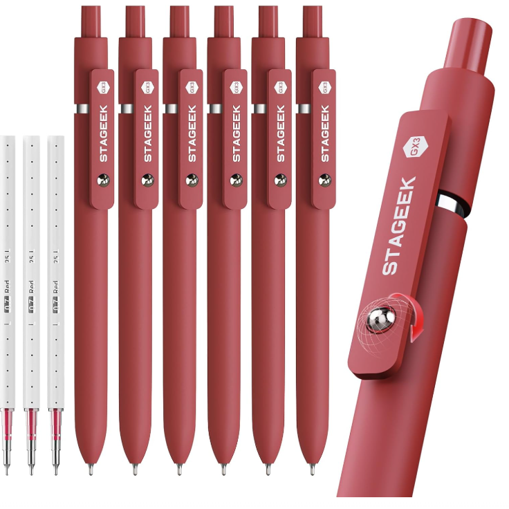 국내발송[본품6개+리필3개] STAGEEK 스테이지크 젤펜 볼펜 0.7mm 미국 스타긱 35,400원