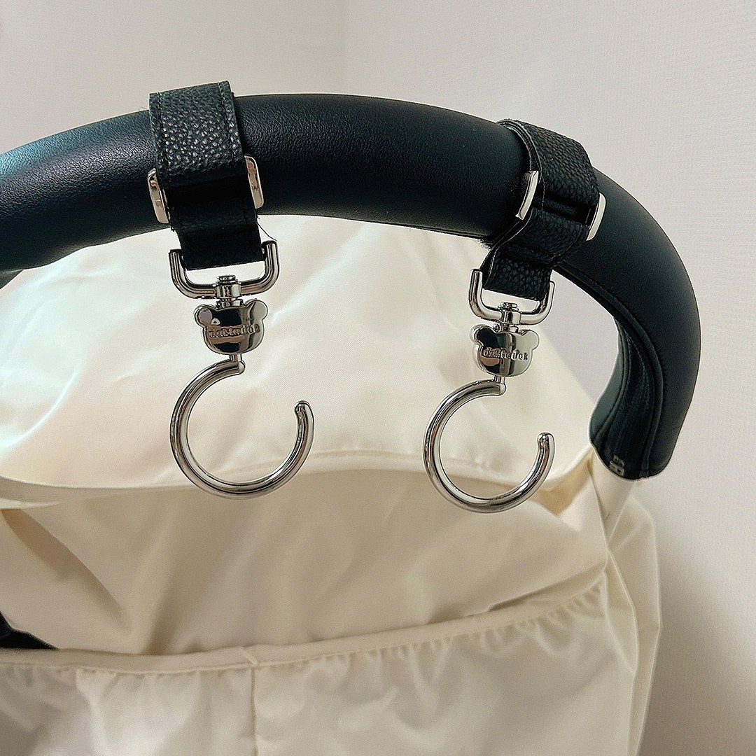 돗투돗 레더 벨크로 프리미엄 유모차 걸이, 블랙, 1세트 19,830원