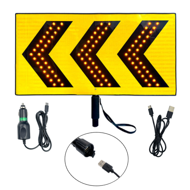 충전식 LED 점멸 갈매기 / 800 x 400 양면 / 완충시 8시간 사용 / 공사장 깜빡이 점멸등 주의등 고속도로 공사장 현장 차량우회 추돌주의 207,900원