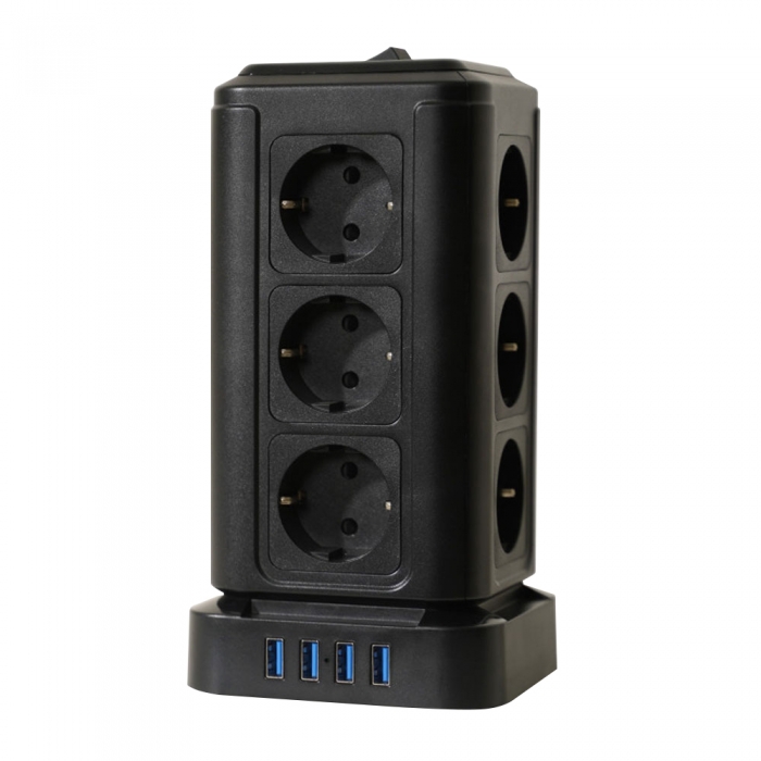 고용량멀티탭 16구 블랙 (1개입) 4000W 12구+4port 텔로 타워2세대 108,990원