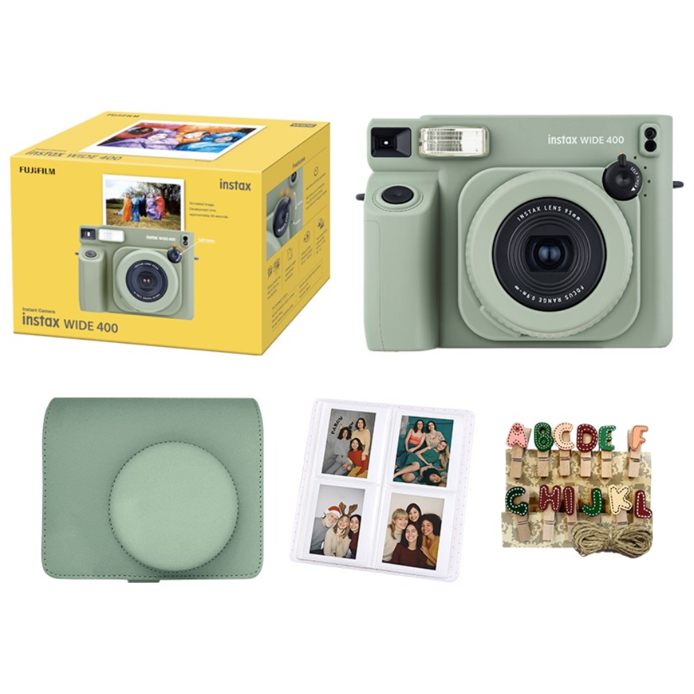 인스탁스 와이드400 가죽케이스 패키지, 즉석카메라, 1세트, 세이지그린/그린 249,900원