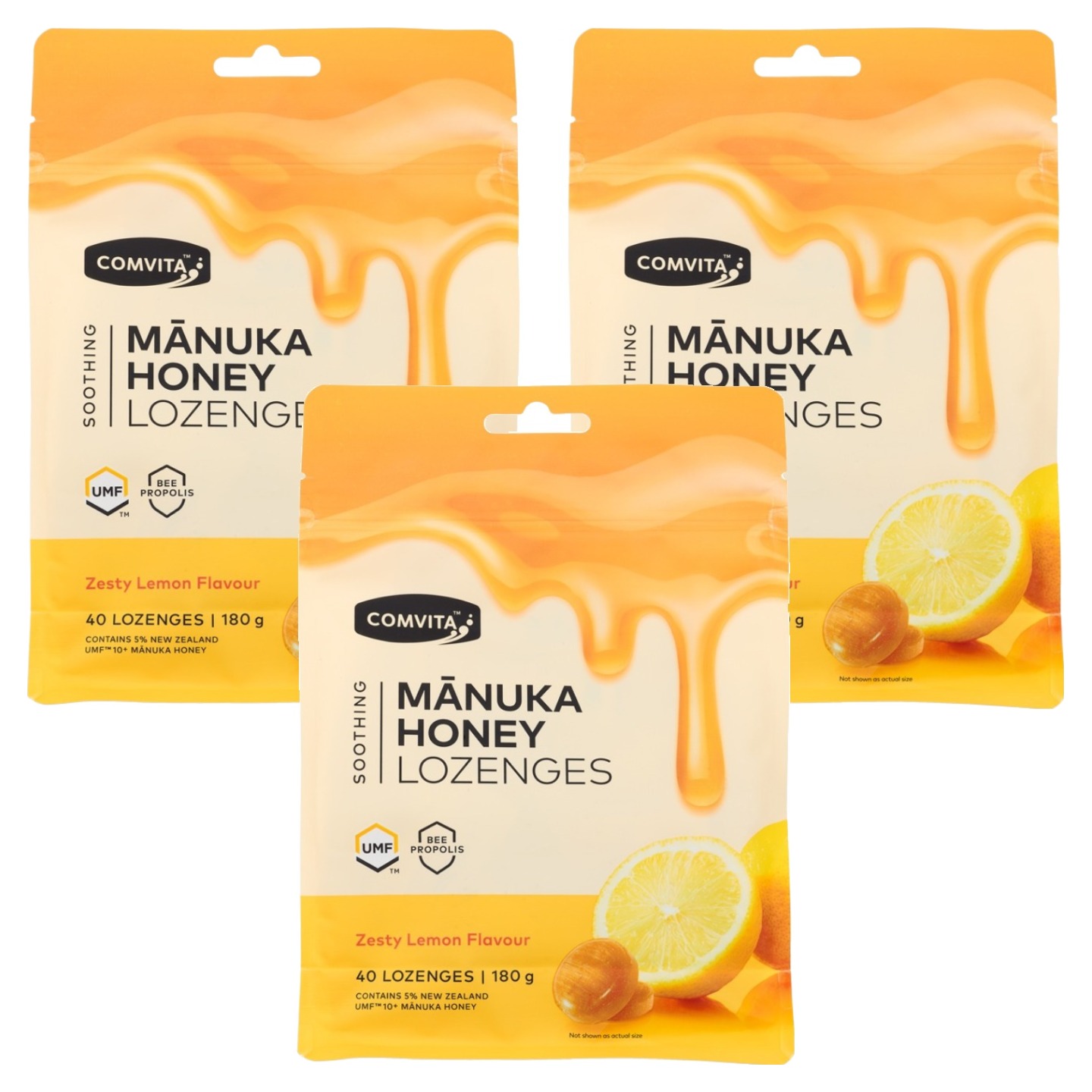 콤비타 UMF 10플러스 마누카꿀 로젠지 프로폴리스 레몬 사탕, 180g, 3개 46,020원