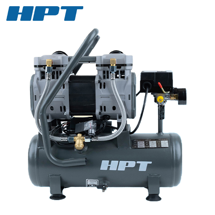 HPT 오일리스 콤프레셔 4마력 9리터 저소음 에어 스틸통  HAC-109 195,870원
