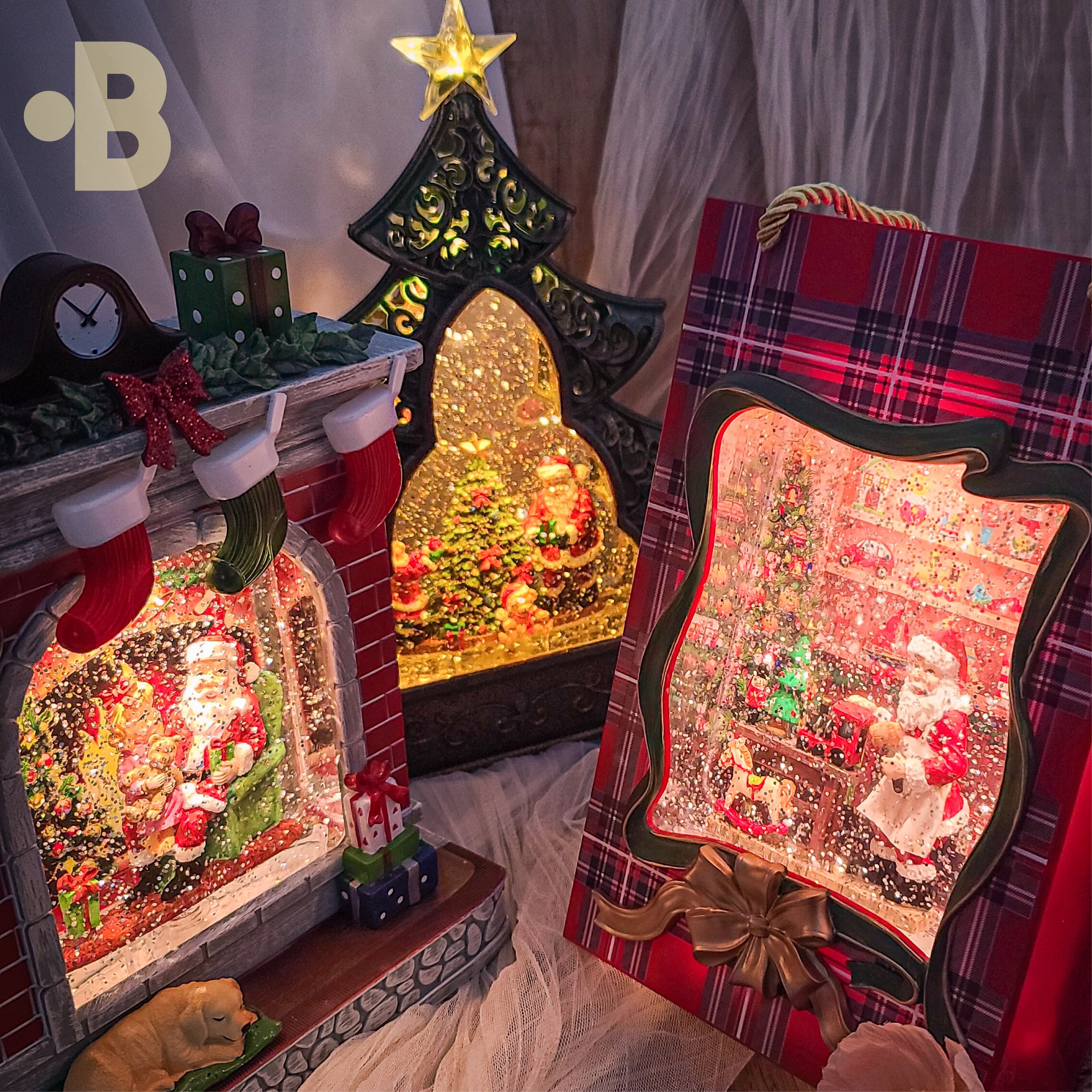 [본디자인랩] 크리스마스 LED 오르골 워터볼 캐롤 산타 선물 31종 49,800원