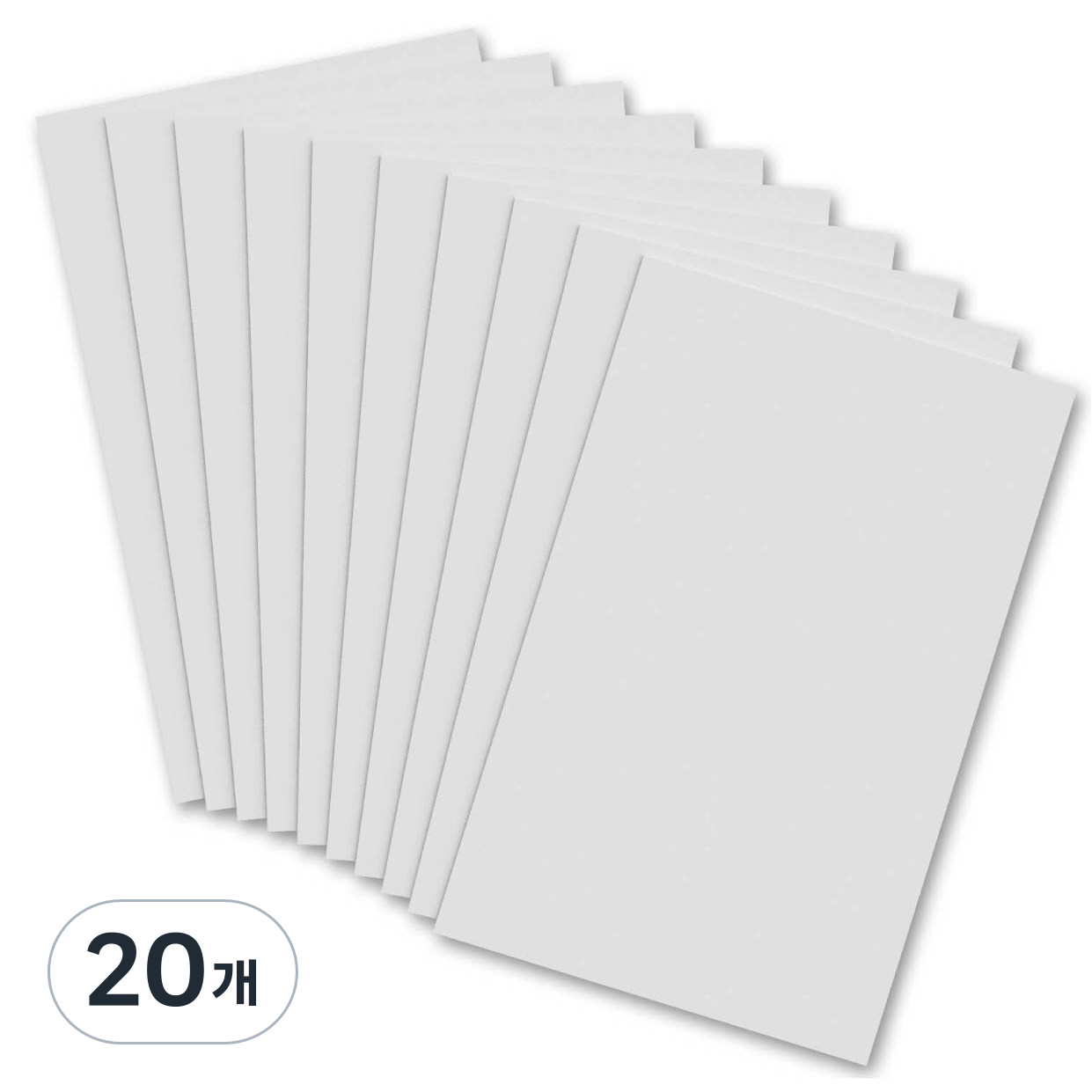 다한진 백색 포맥스판 A4(210mm297mm*3T) 두께3mm DIY용 교재용 미술용, 20개, 3mm 36,450원