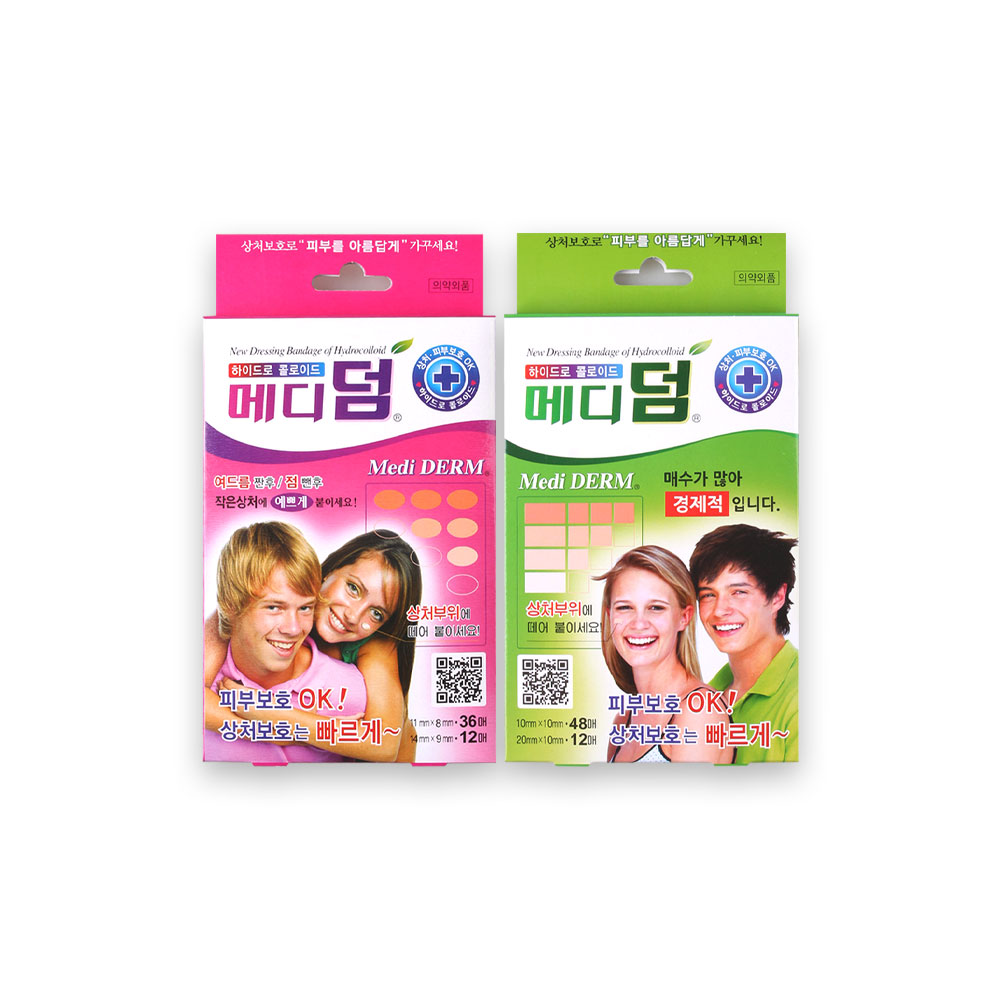 메디덤 사각60매+원형48매 9,500원