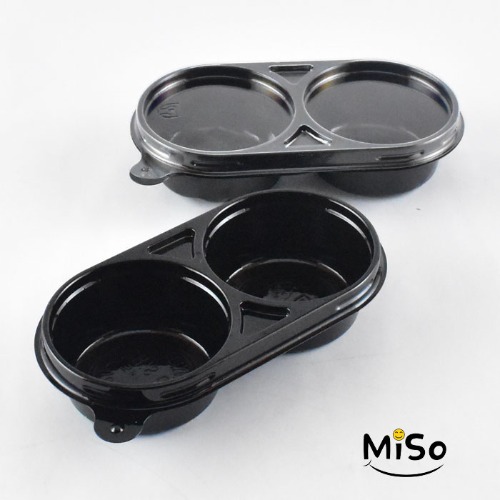 DSH-2칸소스용기 쌈장용기 초장용기 2칸소스 일회용소스통2구 2구반찬용기 일회용소스용기2구 일회용소스용기2칸 700세트, 700세트 49,000원