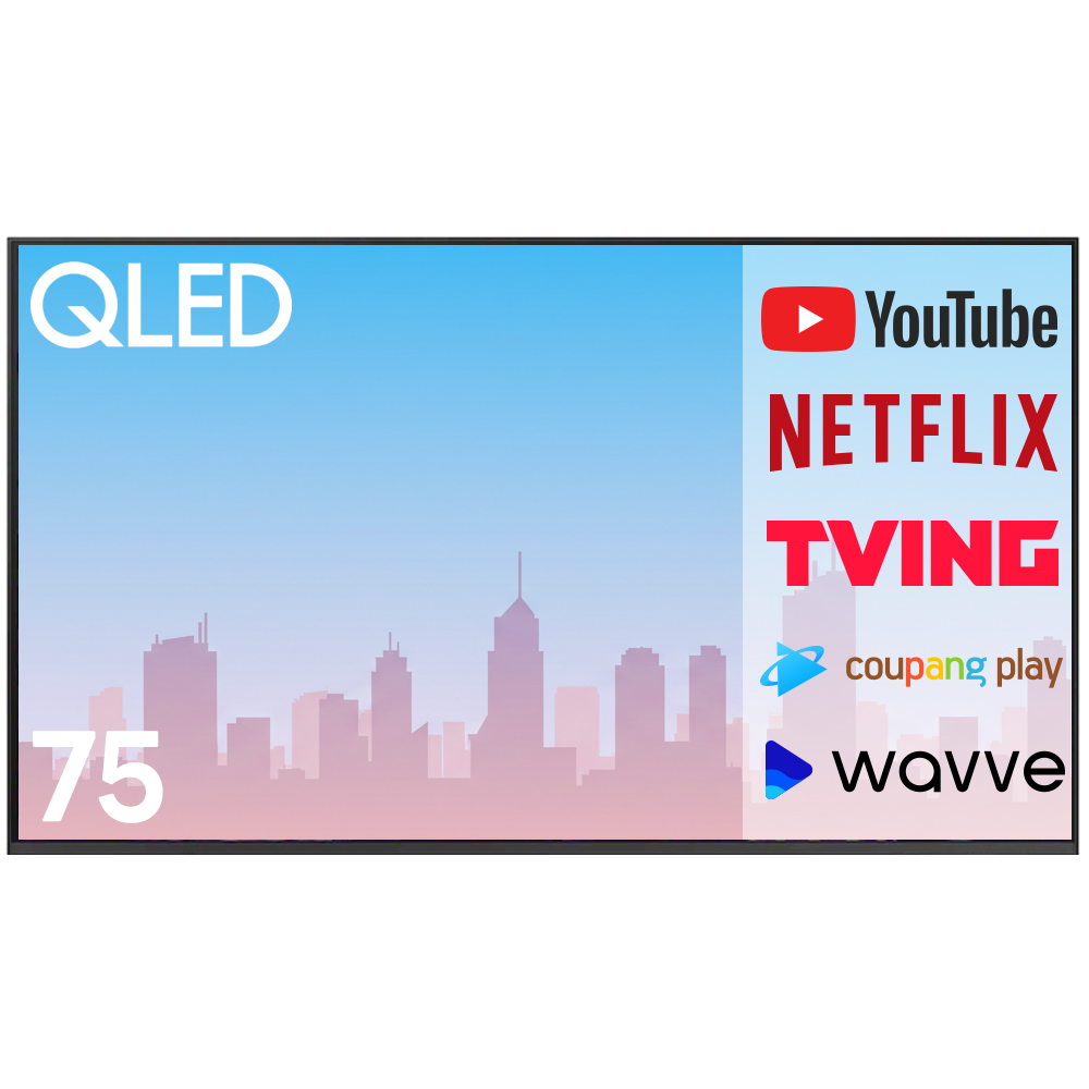 삼성전자 4K UHD QLED 스마트 TV 75인치 제로베젤 75Q60 1,179,000원