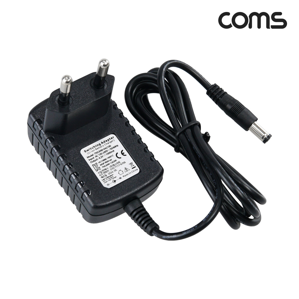 5.5 x 2.1 DC 4.2V 1A 18650 리튬이온 배터리 충전기 어댑터 IH800, 1개 11,500원