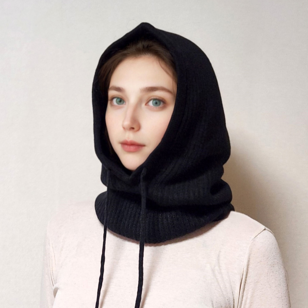 [NIVADA] 니바다 8004 캐시미어 100%남녀공용  바라클라바 블랙 109,000원