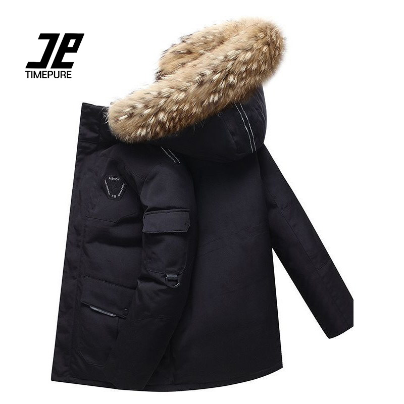 겨울 남녀공용 커플 다운 패딩 카고 점퍼 리얼 카라 패딩 점퍼 후드 다운 패딩 따뜻한 겨울 패딩 58,880원