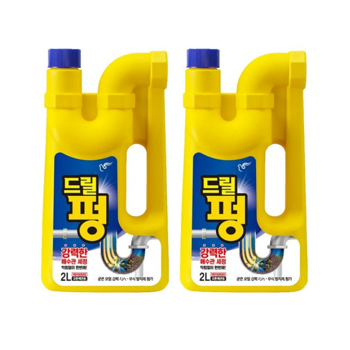 피죤 배수구 세정제 드릴펑 2L x 2개 14,400원