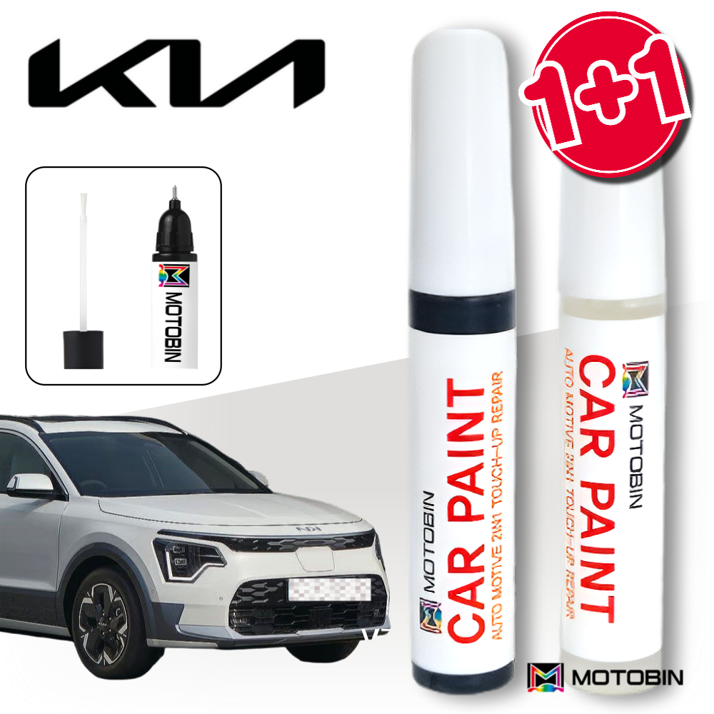 기아 니로 더뉴니로 니로EV 붓펜 페인트 도색 자동차 투명, SWP 스노우 화이트펄 +투명, 1세트 13,900원