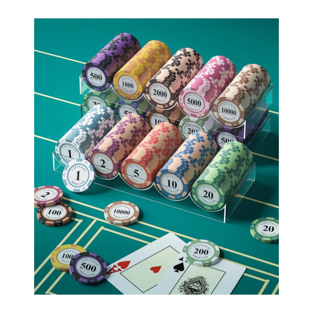 블랙잭 코인 칩 카지노칩 세트 100개 포커 세븐 국제규격 마카오 케이스 포함, 1개 22,900원