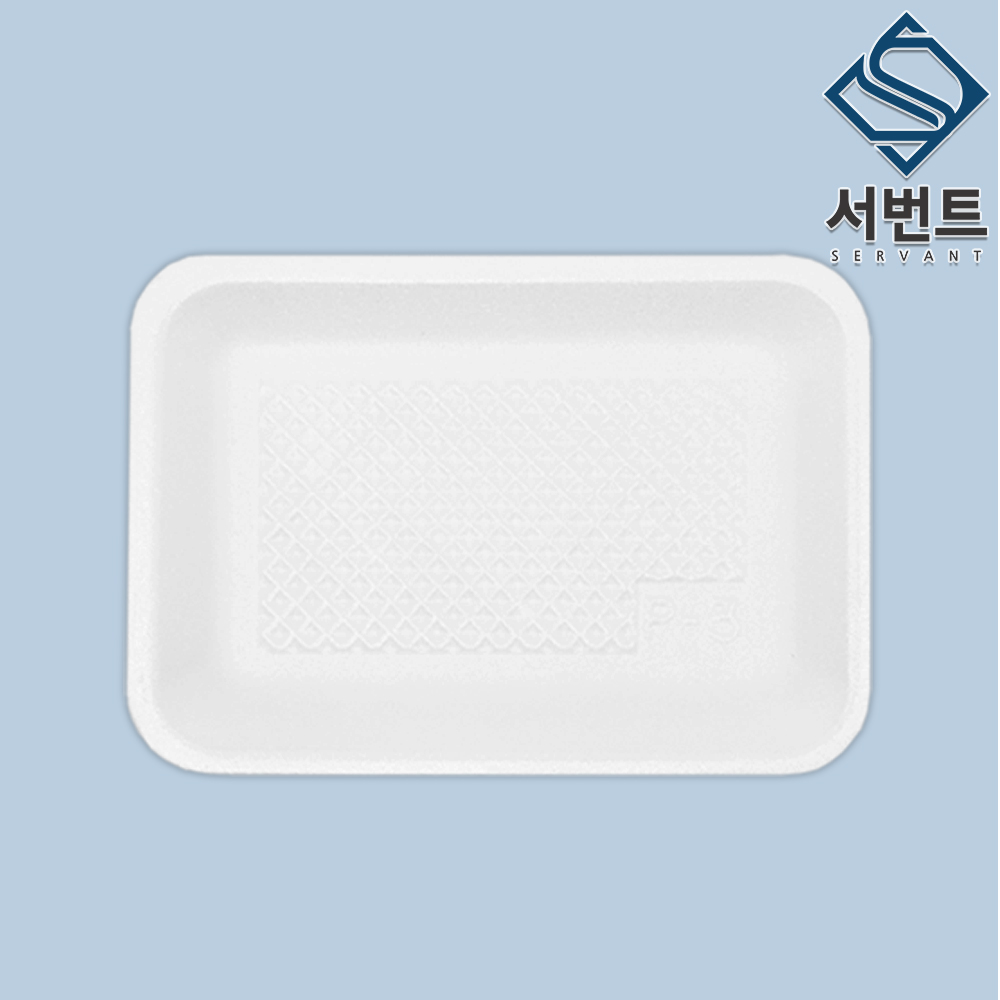 풍원 PSP 발포 트레이 3호 일회용 스티로폼 식품 포장 용기 정육점 횟집 야채가게, 1개, 800개 38,900원