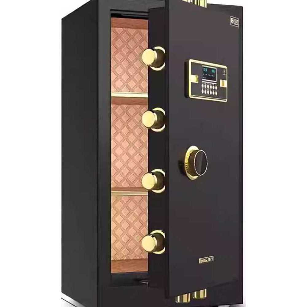 스탠드형 도난방지 금고 총기 지문인식 비밀번호 축의금 서류 금전함, 100cm 프리미엄블랙/지문+스마트폰/강화 372,700원