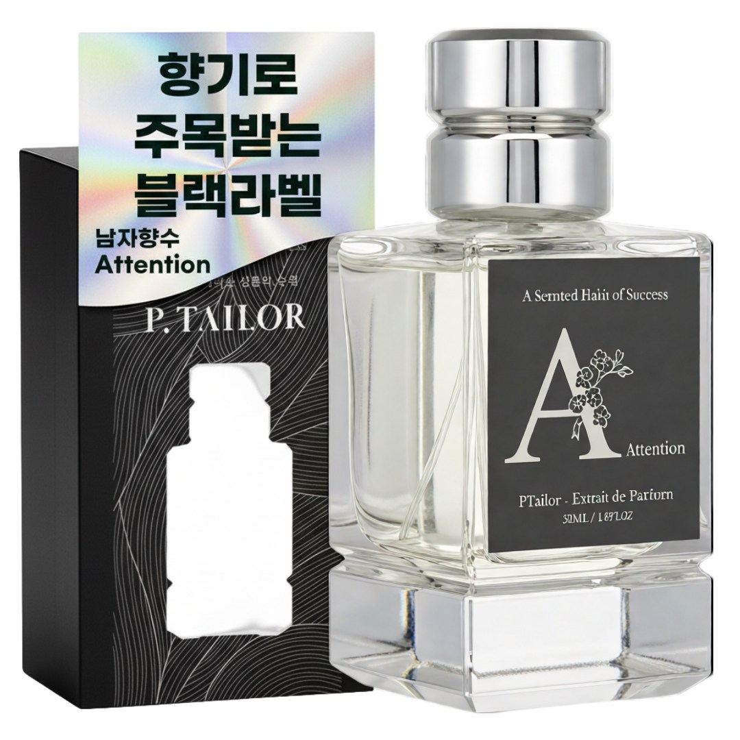 남자향수 우디 시트러스 시그니처 퍼퓸 P.Tailor 어텐션 Attention, 1개, 50ml 35,000원