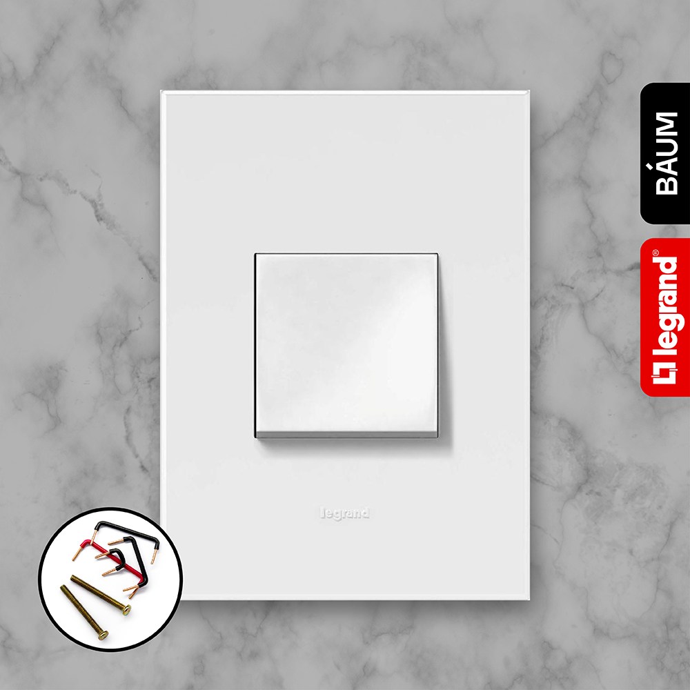 르그랑 아테오 국내형(KS) 화이트 상하 사각 스위치 1구 전등 전기 인테리어 매입 1로 24,890원
