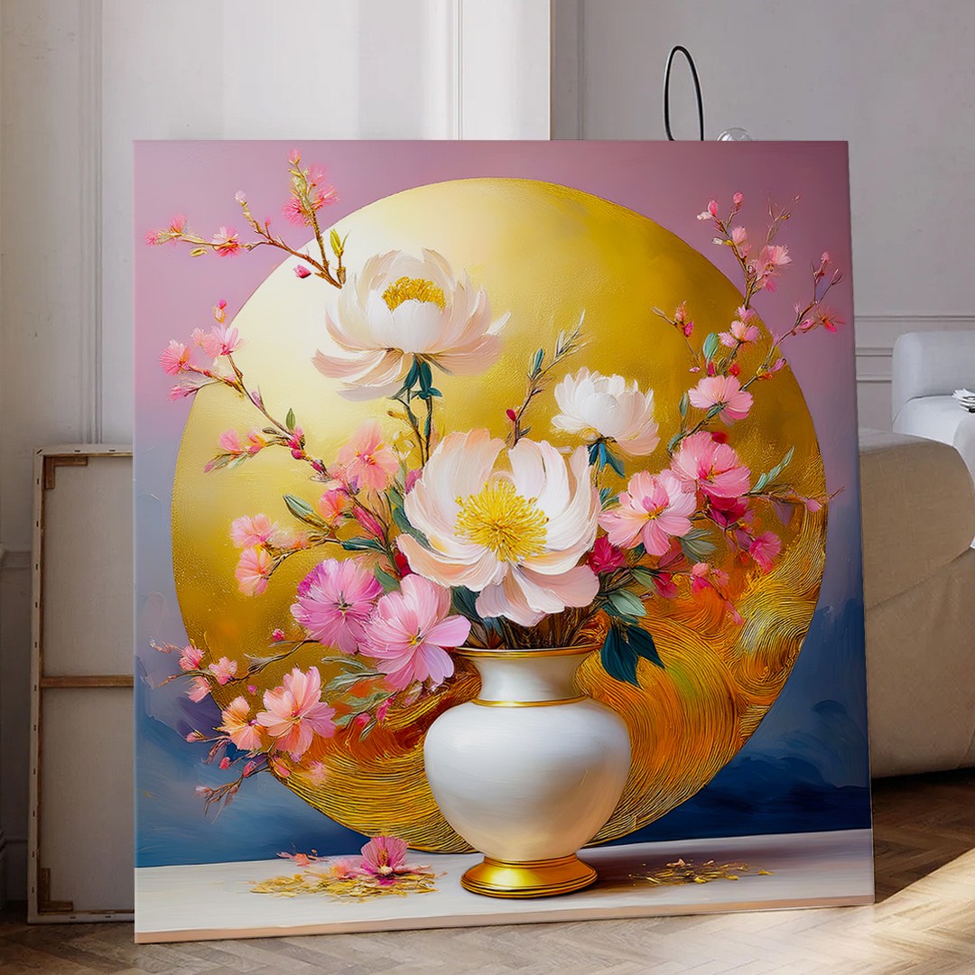 풍수 화월 달항아리 꽃그림 대형액자 복들어오는 캔버스액자 시리즈 11종 12-22 143,000원