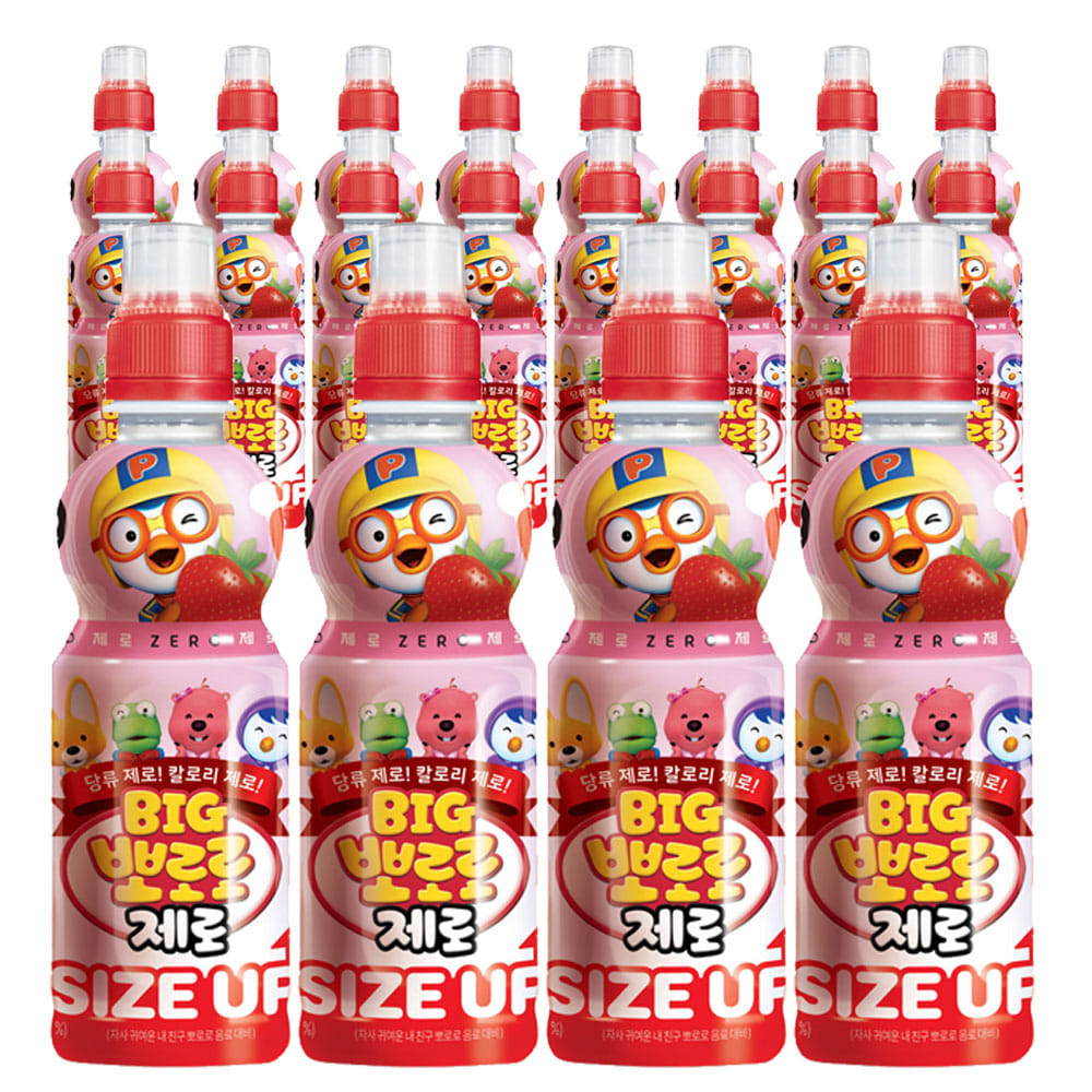 팔도 빅 뽀로로 제로 딸기맛 360ml 20개, 360ml, 24개 30,800원