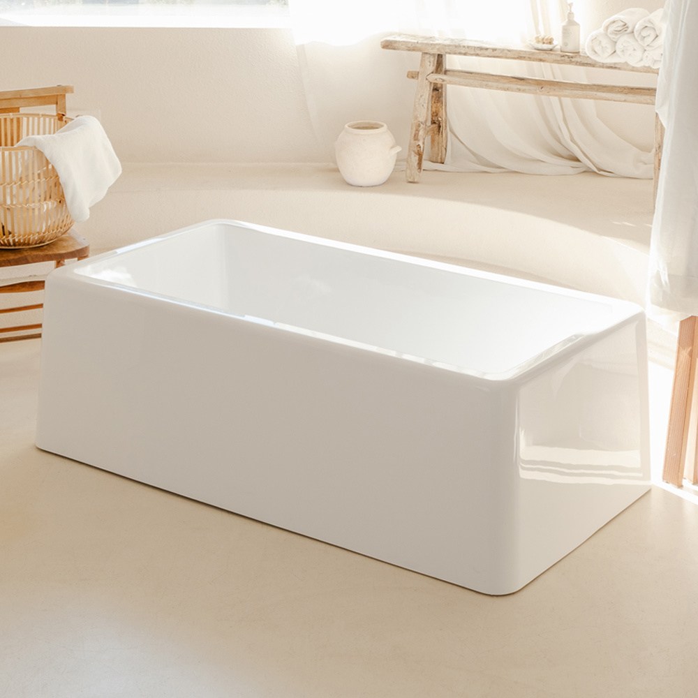 [욕조전문/국내산] 퍼스파 솔리드 위생기기전용 아크릴 프리스탠딩 일체형 이동식욕조 반신욕 간이욕조 418,950원