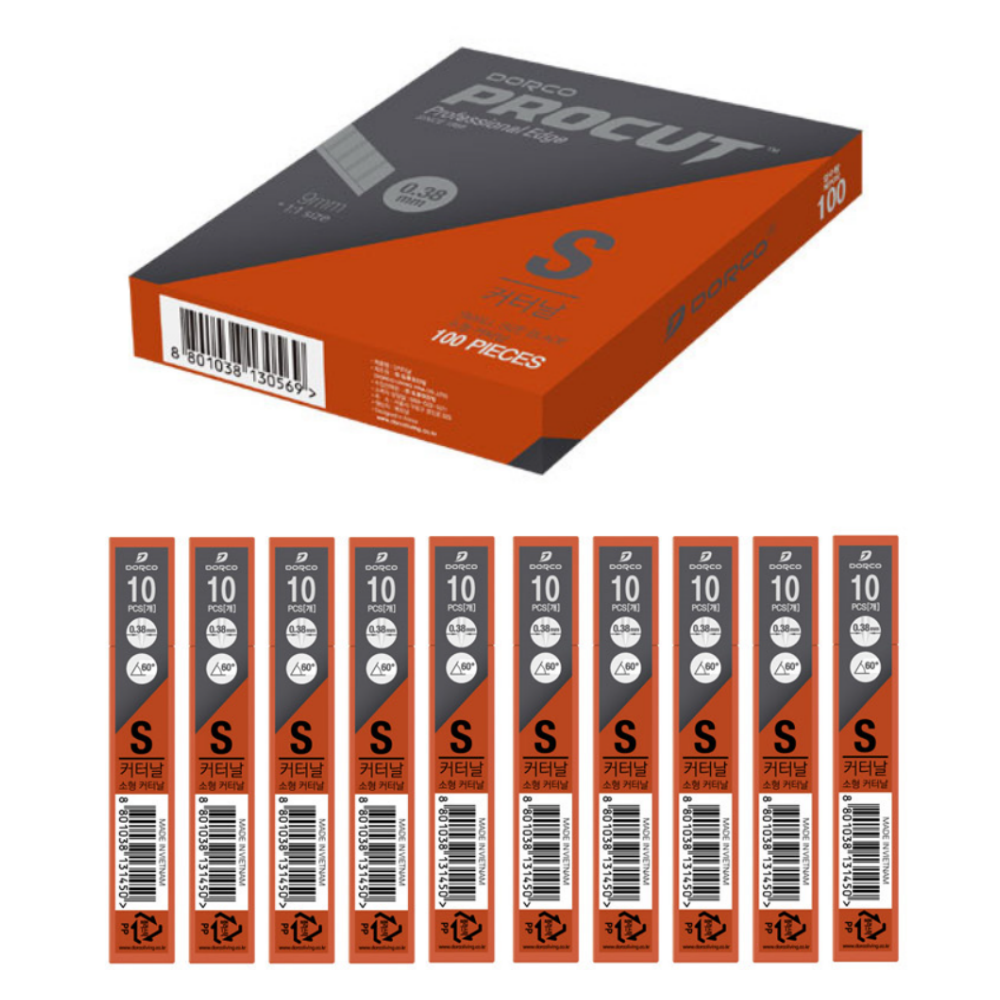 도루코 프로컷 커터 리필 칼날 S 100p, 1개 10,000원