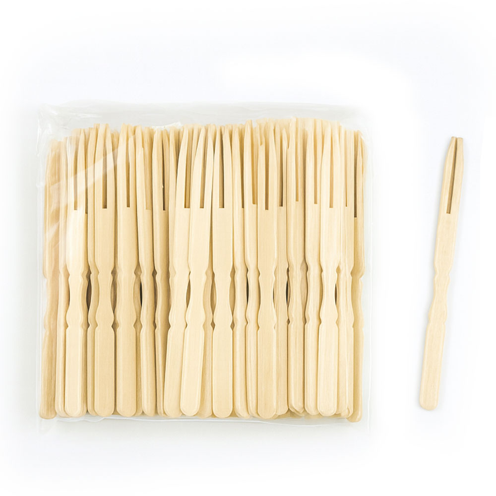 팩스타 대나무 두발 포크 10cm, 1개, 100개입 3,600원
