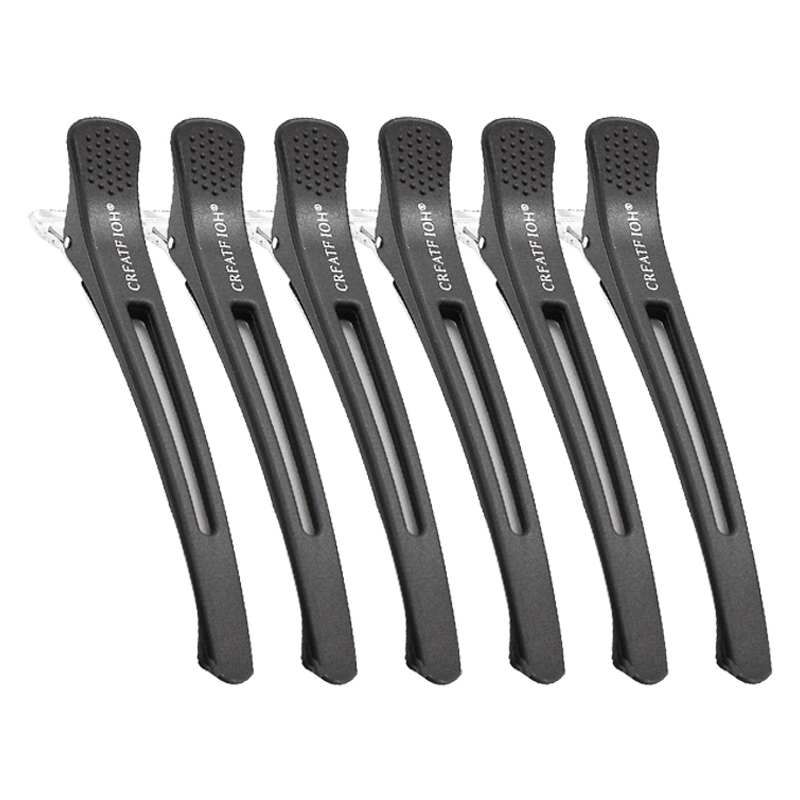 걸핀스 프리미엄 논슬립 실리콘쿠션 자국없는 미용헤어클립 대형 1523 6p 4,400원